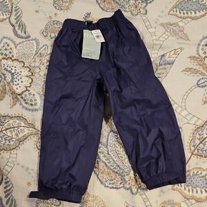 NWT L.L. Bean Kids Ink Blue Rain Pants (Size 4) | Kids' Trail Model Rain Pants
